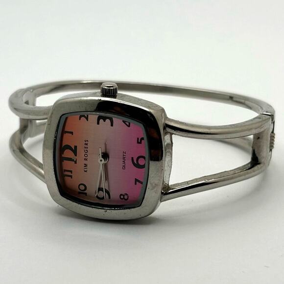 Silver & Pink Kim Rogers Watch - Picture 3 of 3